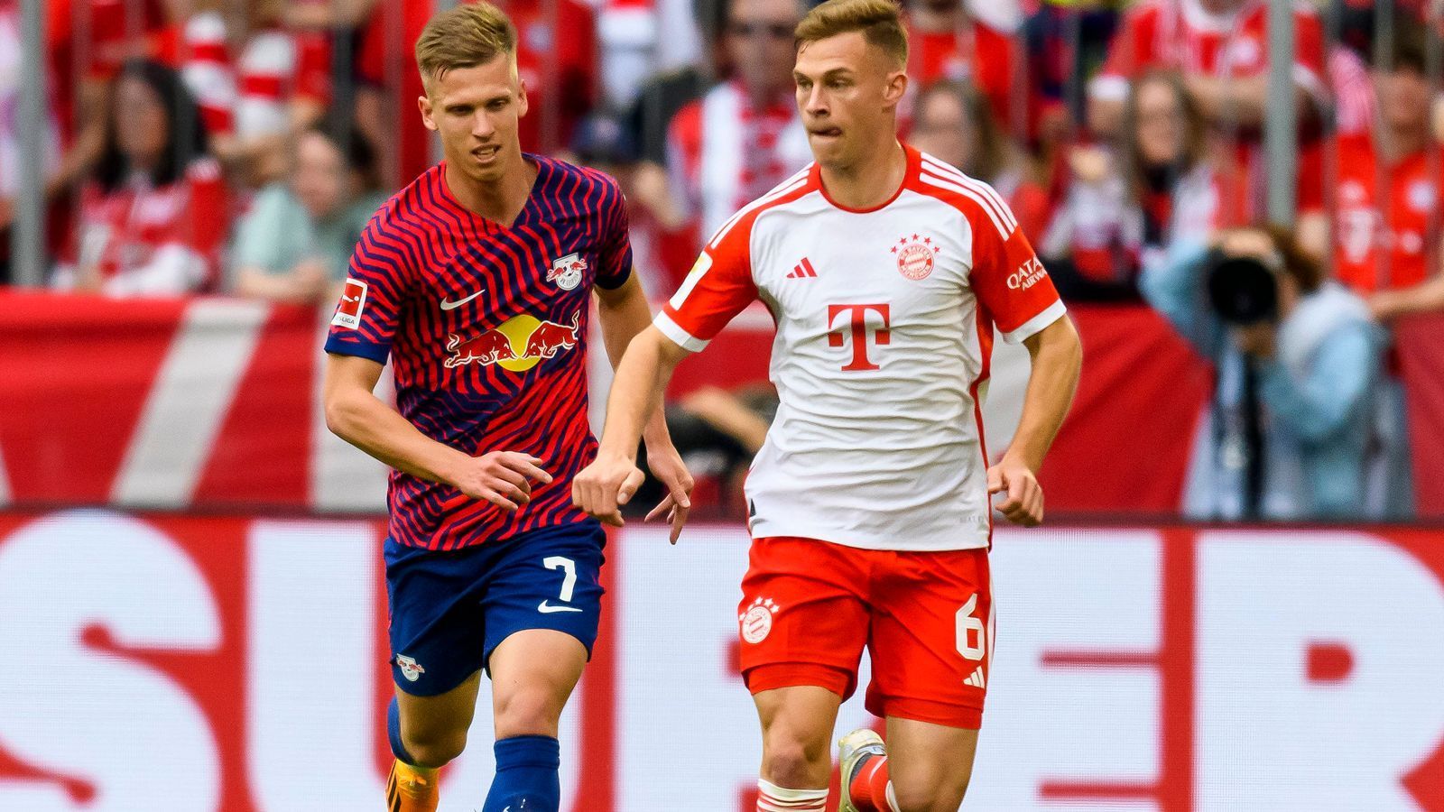 
                <strong>Joshua Kimmich (FC Bayern München)</strong><br>
                Mit Goretzka vor der Abwehr tätig. Bekommt das hektische Spiel in den ersten 45 Minuten aber nicht in den Griff. Startet gruselig in die zweite Halbzeit. Tiefpunkt: Ein vollkommen missratener Freistoß nach einer guten Stunde und eine Ecke direkt ins Aus nach 71 Minuten. Hätte nach dem Rückstand Verantwortung übernehmen können, bleibt aber harmlos. ran-Note: 5
              