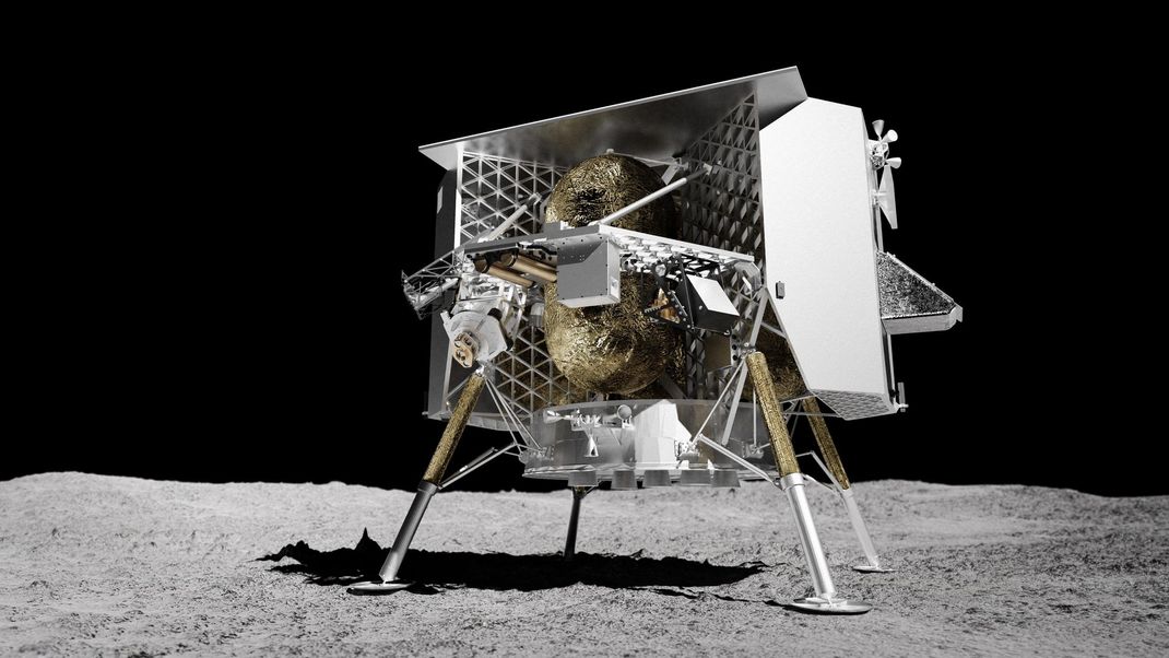 Der Lander "Peregrine" hat für seine Mondmission kuriose Gegenstände an Bord.