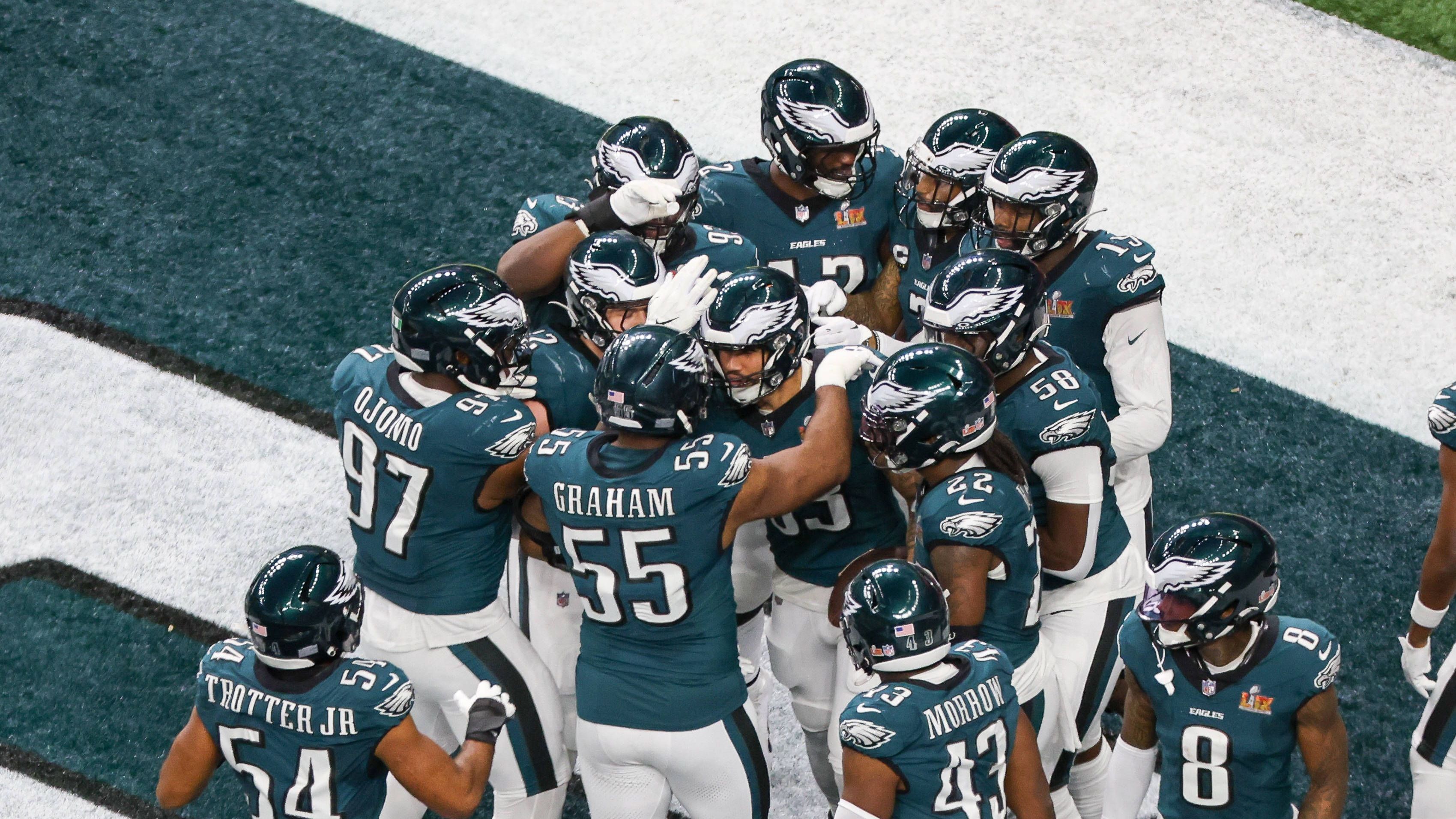 <strong>Philadelphia Eagles - 25.627 Kilometer</strong><br>Kürzeste Reise: 204 Kilometer (Washington Commanders)<br>Weiteste Reise: 8.002 Kilometer (Los Angeles Chargers)