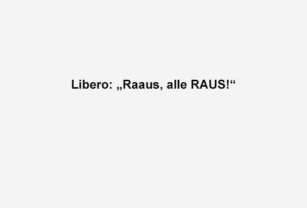 
                <strong>Alle Raus!</strong><br>
                
              