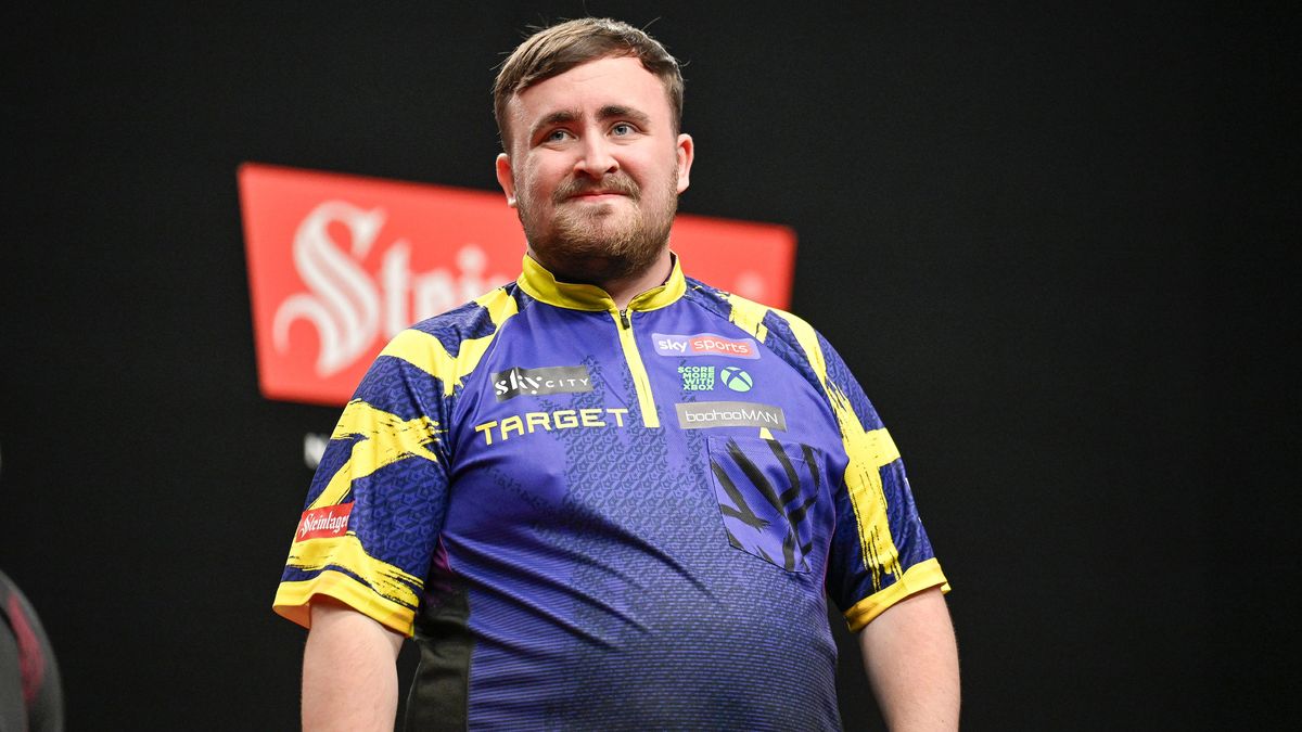 Luke Littler (England) during his Semi Finals match against Gerwyn Price (Wales) at the SkyCity New Zealand Darts Masters at SkyCity, Auckland, New Zealand on Saturday 16 August 2025. Photo credit:...