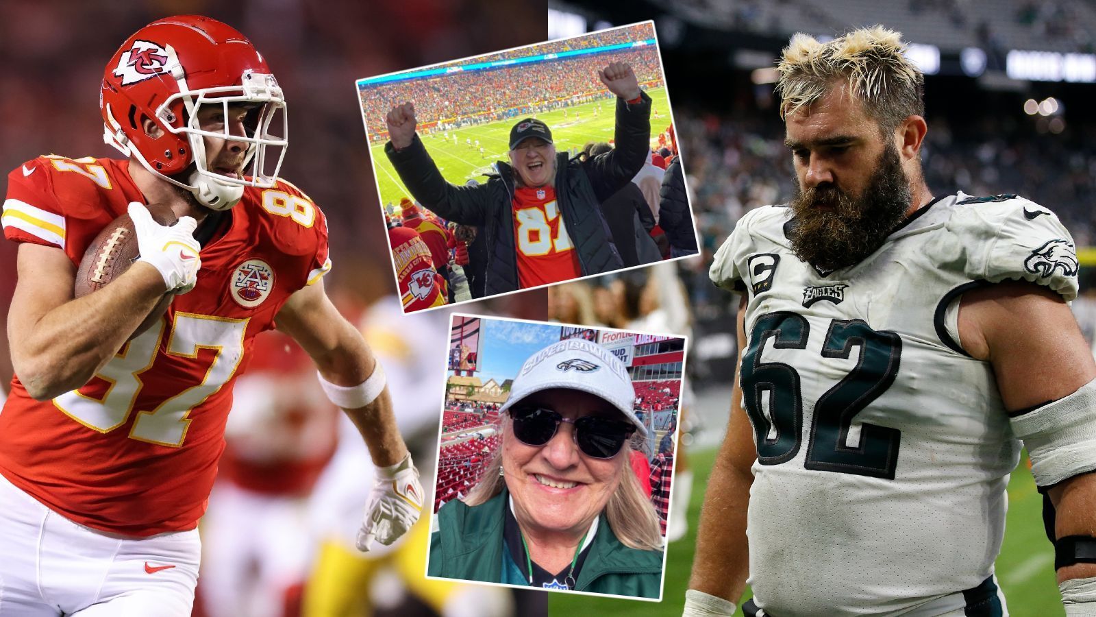 
                <strong>Gewinner: Donna Kelce </strong><br>
                Die Mutter von Tight End Travis und Center Jason Kelce erlebte am Wochenende ein echtes Abenteuer. Weil sich Donna Kelce vorgenommen hatte, die Spiele ihrer beiden Söhne live im Stadion zu verfolgen, musste sie am Sonntag knapp 2000 Kilometer zurücklegen. Zunächst besuchte sie das Spiel von Jason, der mit seinen Philadelphia Eagles bei den Tampa Bay Buccaneers antrat. Nach der Partie eilte sie dann zum Flughafen und flog nach Kansas City, wo Bruder Travis mit seinen Chiefs auf die Pittsburgh Steelers traf. Sogar die NFL twitterte regelmäßig über den Aufenthaltsort der fürsorglichen Mama. Am kommenden Wochenende muss sie nur noch ein Spiel besuchen, da Jason und seine Eagles rausgeflogen sind, während Travis in Kansas City auf die Buffalo Bills trifft (in der Nacht zu Montag ab 0:30 Uhr live auf ProSieben und ran.de). 
              