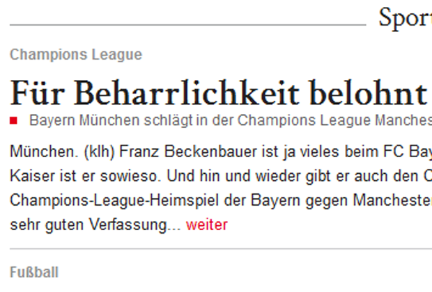 
                <strong>Wiener Zeitung</strong><br>
                Etwas sachlicher das Ausland. Die Wiener Zeitung so nüchtern, wie man sie eher selten kennt.
              