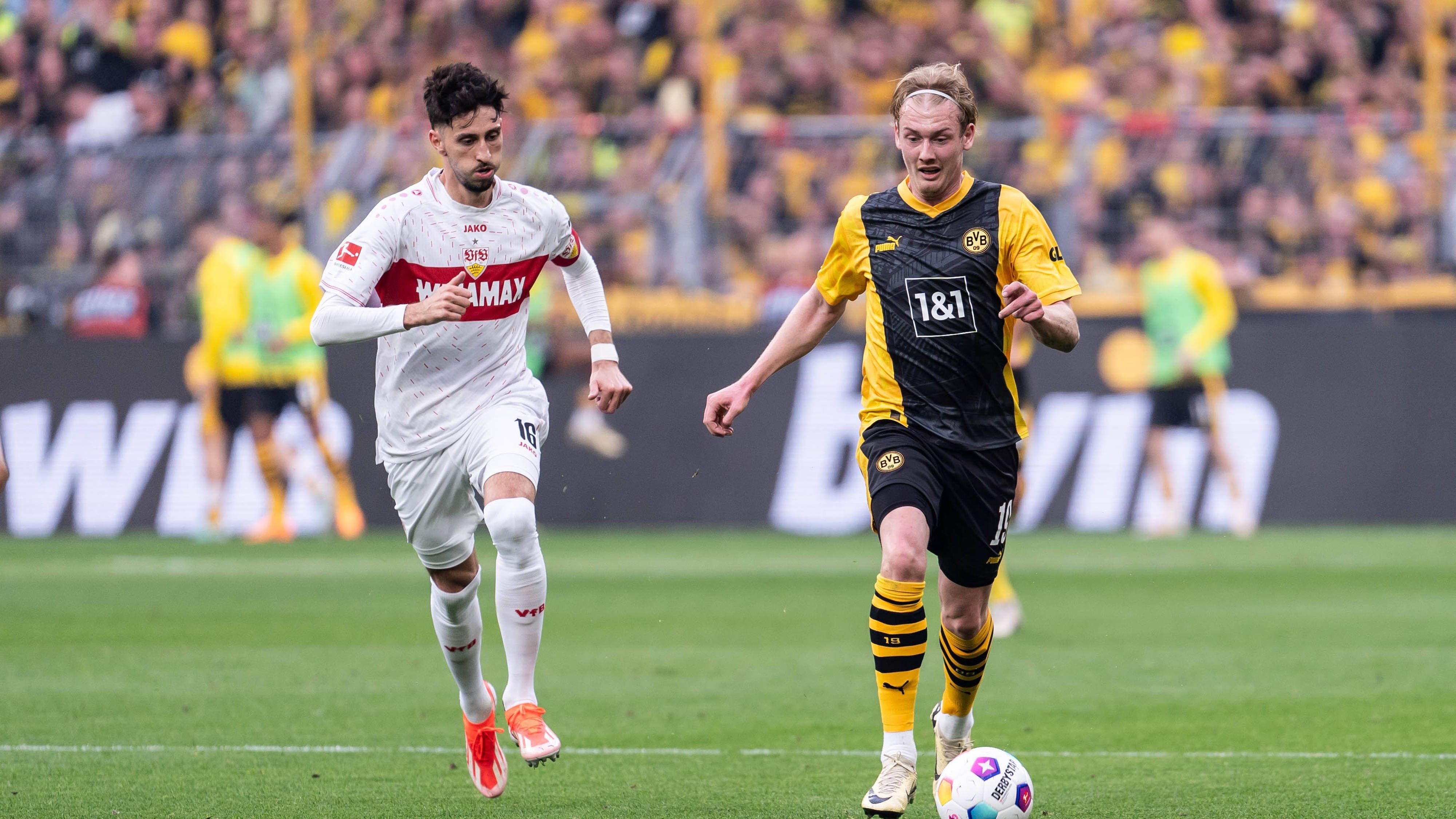 <strong>Atakan Karazor</strong><br>Der Abräumer des VfB hat alle Hände voll zu tun, das offensive Mittelfeld des BVB an der Entfaltung zu hindern. Das gelingt ihm über weite Strecken gut. <em><strong>ran</strong></em>-Note: 2