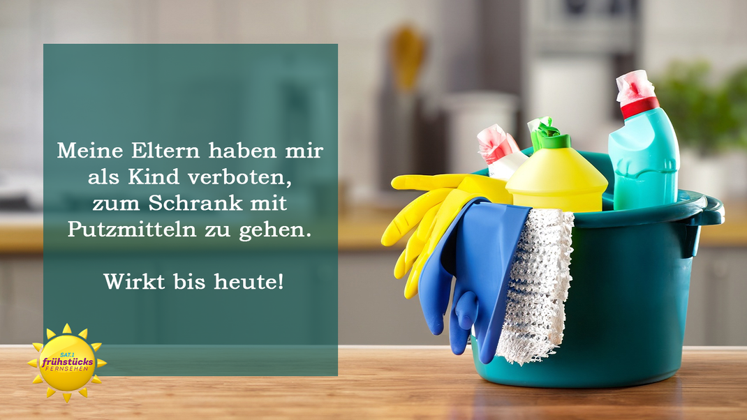 Dieser lustige Spruch bringt nicht nur Putzmuffel zum Schmunzeln.