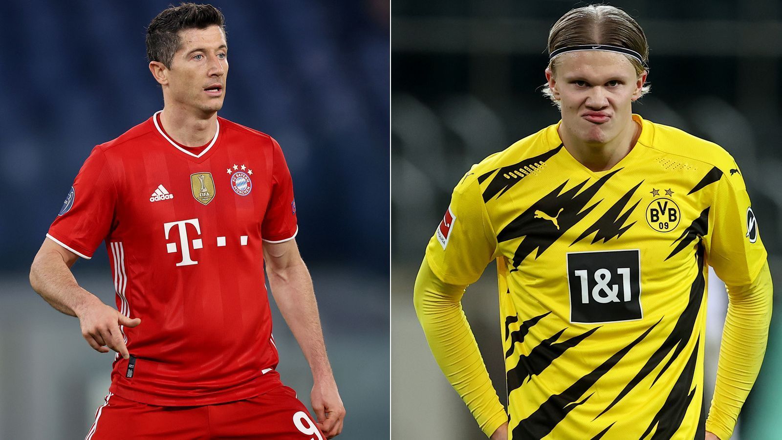 
                <strong>Sturm: Robert Lewandowski vs. Erling Haaland</strong><br>
                Es ist das Duell der Topstürmer. Weltfußballer Lewandowski ist mit 28 Bundesliga-Treffern auf dem besten Weg, den Rekord von Gerd Müller zu brechen, geht nur selten ohne eigenen Torerfolg vom Platz. Doch auch Haalands Quote von 17 Toren in 18 Spielen kann sich sehen lassen. Der junge Norweger schickt sich an, irgendwann einmal in die Fußstapfen des Polen zu treten. Im Moment behauptet sich aber noch der Pole, womit sich die Bayern mit 8,5:2,5 durchsetzen.
              