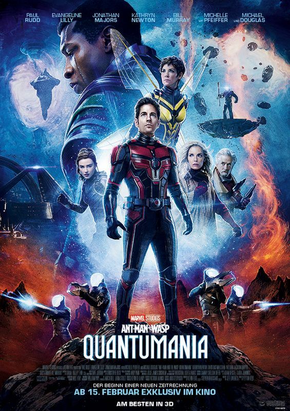 Offizielles Plakatmotiv zu "Marvel Studios' ANT-MAN AND THE WASP: QUANTUMANIA"