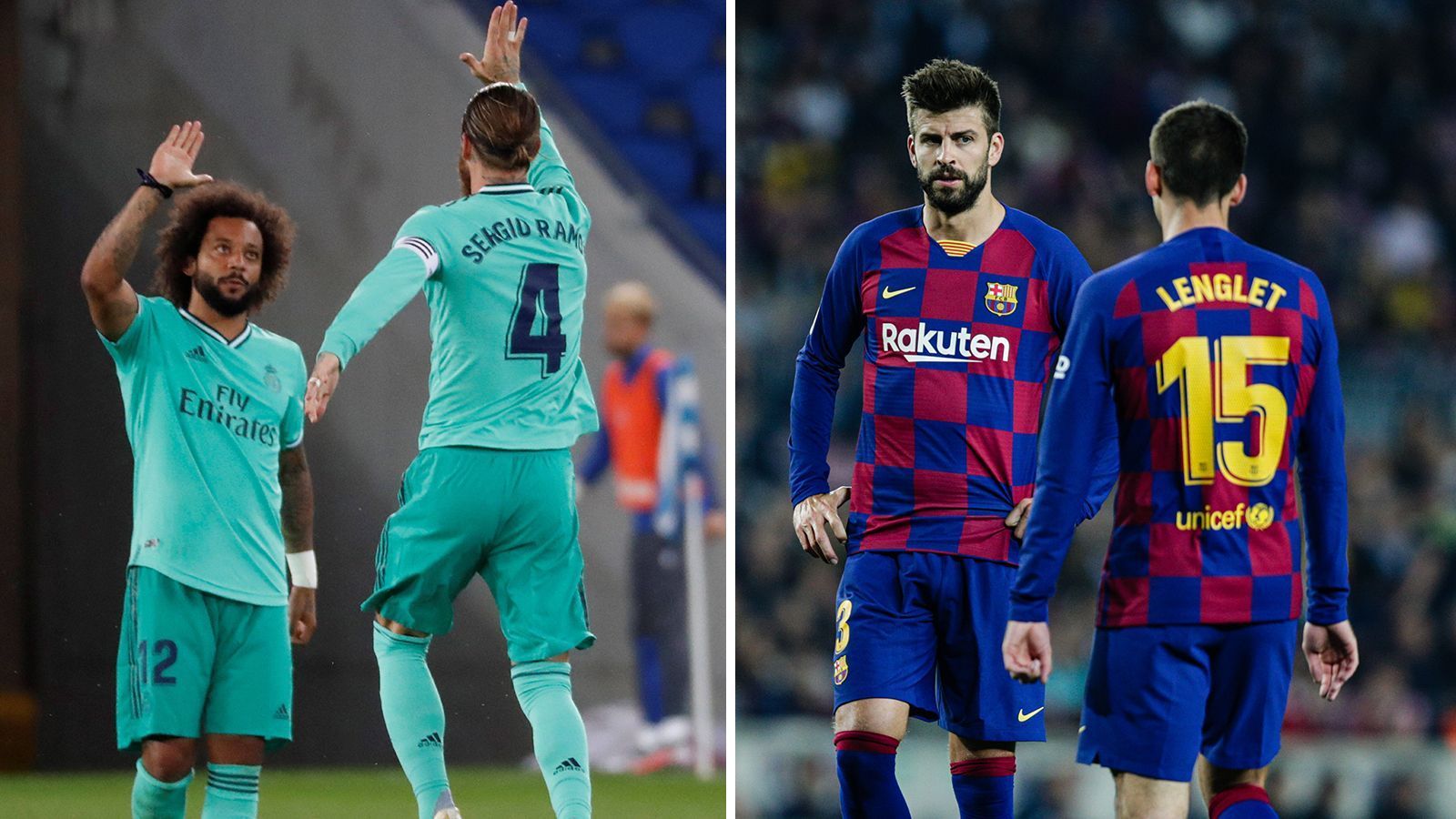 
                <strong>Real und Barca im Vergleich: Die Defensive</strong><br>
                Real hat in den zehn Spielen seit dem Restart der La Liga nur vier Gegentore kassiert - der Schlüssel für die wahnsinnige Siegesserie. Dazu kommen satte sieben Treffer, die Abwehrspielern erzielten. Barca hat auch nur sieben Treffer zugelassen, das Problem der Blaugrana ist eher auf der anderen Seite des Platzes zu finden.
              