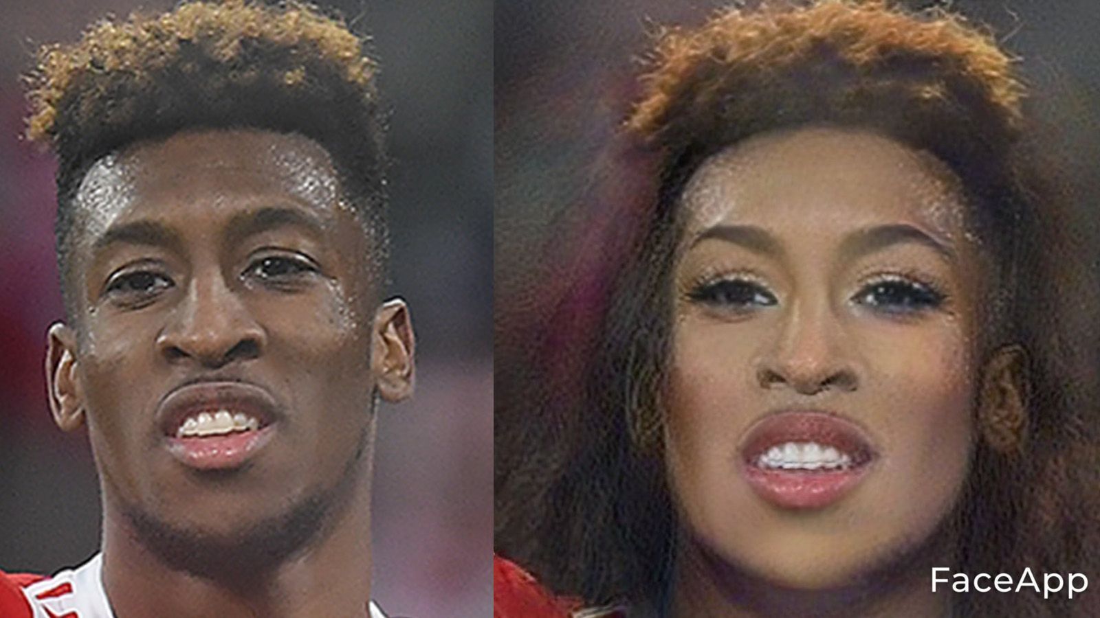 
                <strong>Kingsley Coman</strong><br>
                Queensley Coman weist doch gewisse Ähnlichkeit mit Dennis Rodman auf. Das will man als Frau nicht. 
              