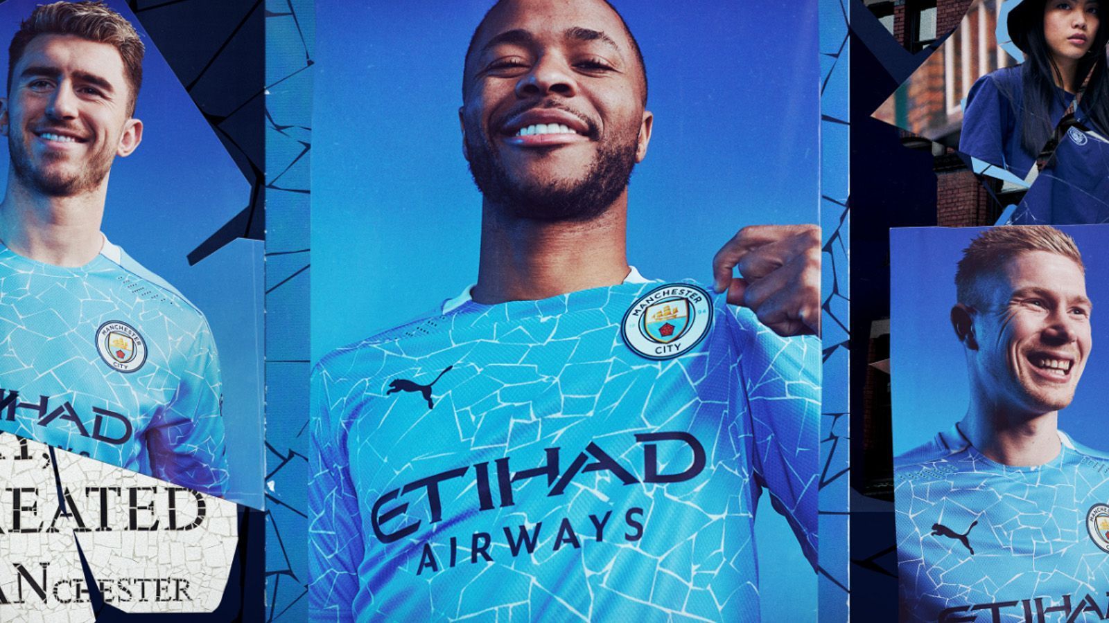 
                <strong>Manchester City (Heimtrikot)</strong><br>
                Da ist es: das neue Heim-Trikot von Manchester City. Natürlich wieder im traditionellen hellblau gehalten, aber dieses Mal mit seinem Design vor allem angelehnt an die berühmten Mosaike im Norden Manchesters. In der Beschreibung heißt es bedeutungsschwanger: "Kunst, Industrie, Fußball, Music, Fashion, Lärm und Farbe sind alle in der DNA von Manchester verwurzelt und das neue Mosaik-Design ist eine Hommage an den Stolz und die Diversität dieser Stadt." Na dann.
              