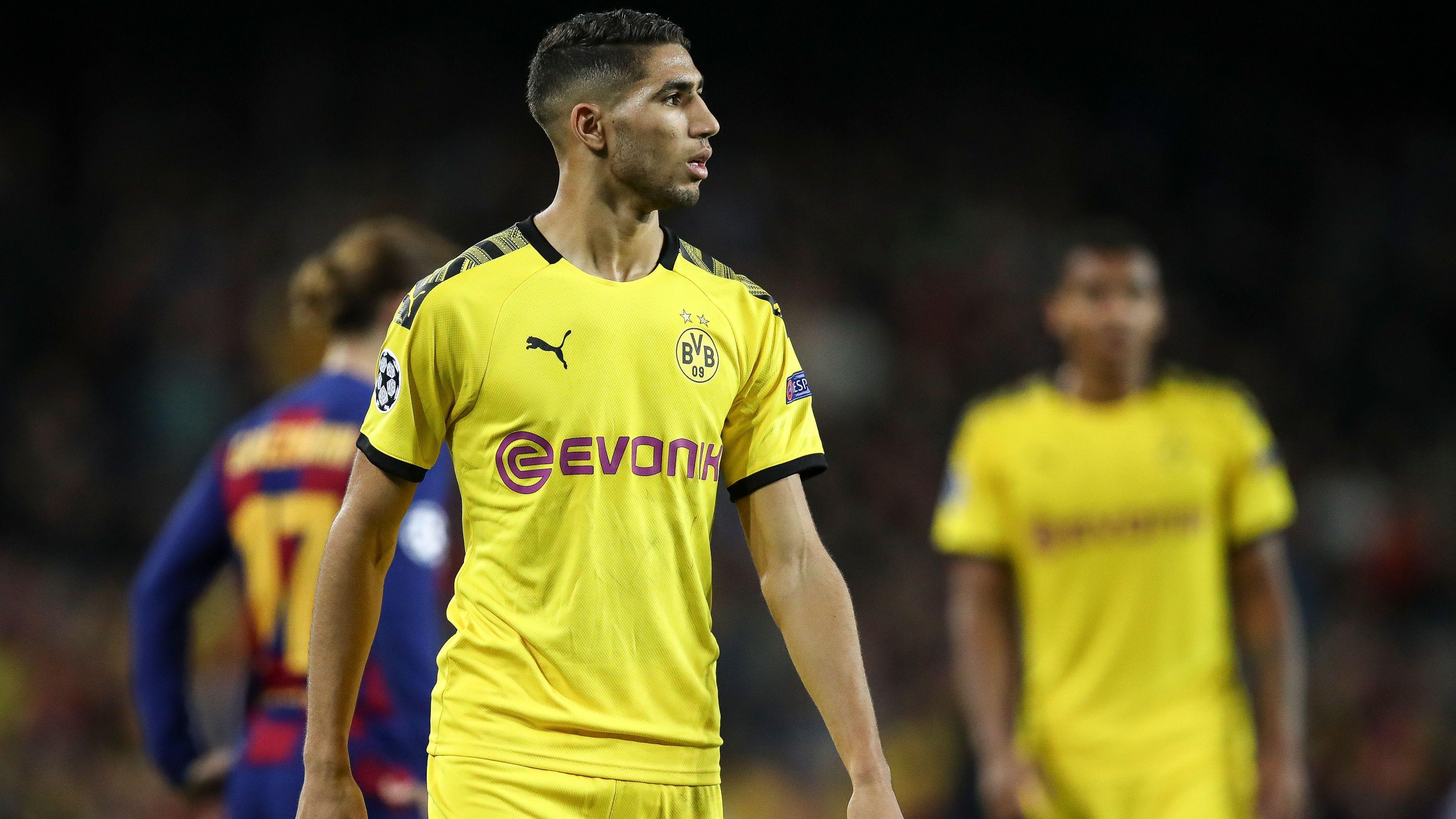 <strong>10. Platz: Achraf Hakimi - 36,49 km/h</strong><br>- Saison: 2019/20<br>- Klub: Borussia Dortmund<br>- Position: Rechtsverteidiger