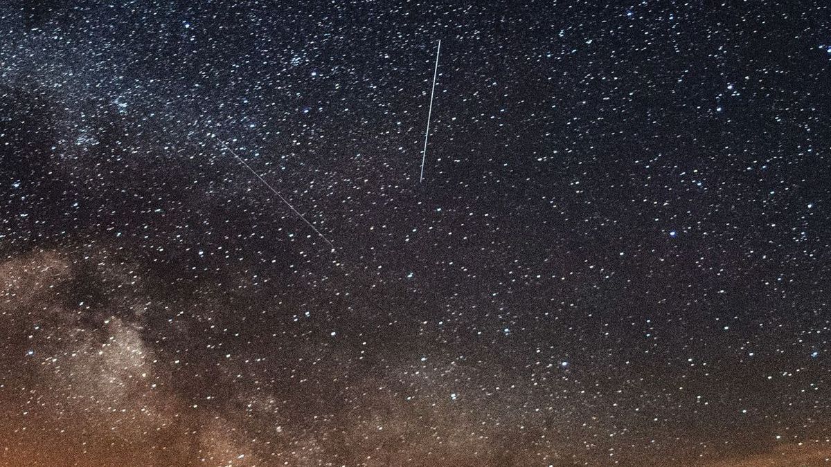 Sternschnuppen Meteorstrom Lyriden Quadratisch