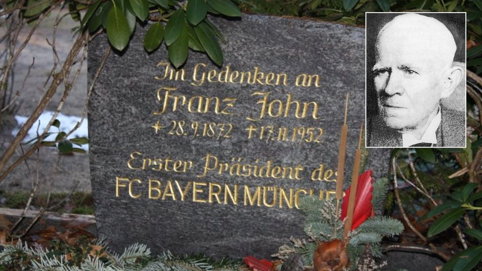 
                <strong>Gründer Franz John kam aus der Nähe Berlins</strong><br>
                Der einstige Hauptinitiator der FC-Bayern-Gründung, Franz John, hat bis heute ein Ehrengrab, das an seine damalige Rolle erinnert. Der gebürtige Pritzwalker (liegt in der Nähe Berlins) war nicht der einzige Mitgründer des heutigen, deutschen Vorzeigeklubs, der nicht aus München bzw. dem heutigen Bayern stammt. John wurde erster Präsident des FCB.
              