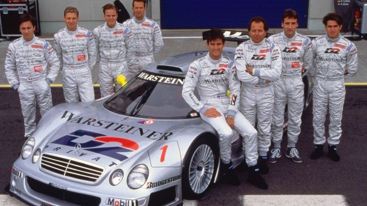 Jules' Vater Jean-Marc Gounon (hi. re.) war 1998 mit Schneider und Ludwig bei AMG