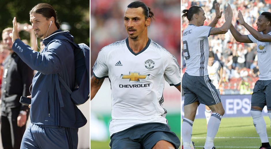 
                <strong>Der Traumeinstand von Zlatan Ibrahimovic bei Manchester United</strong><br>
                Der Boss ist endlich da! Zlatan Ibrahimovic mischt erstmals bei einem Testspiel von Manchester Uniteds mit. Der Neuzugang von Paris St. Germain läuft gegen Galatasaray erstmals für die Red Devils auf. Der Schwede offenbart auch gleich zum Einstand seine Extraklasse. Das traumhafte Ibra-Debüt in Bildern.
              