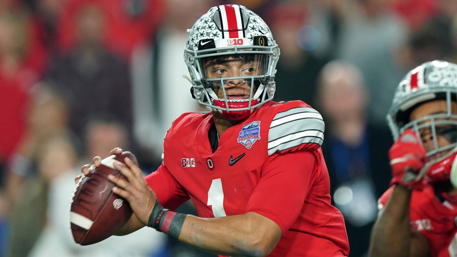 
                <strong>Pick 3: San Francisco 49ers - Justin Fields </strong><br>
                &#x2022; Quarterback -<br>&#x2022; Ohio State<br>
              