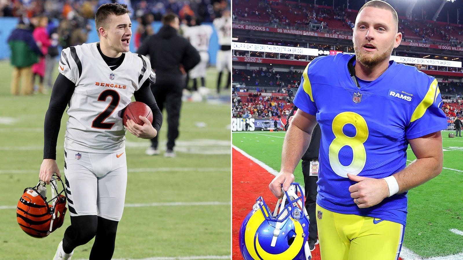 
                <strong>Evan McPherson vs. Matt Gay</strong><br>
                Selten stand ein Kicker in den Playoffs so im Fokus wie Evan McPherson. Der 22-Jährige hat bereits als Rookie mehrere Franchise-Rekorde gebrochen - seine zwölf erfolgreichen Field Goals in den Playoffs sind ebenfalls ein Postseason-Bestwert. Auf der Gegenseite schwächelte Matt Gay zuletzt, in den vergangenen beiden Spielen vergab Gay jeweils einen machbaren Kick. Bleibt das Spiel spannend oder geht sogar in die Overtime, haben die Bengals hier einen klaren Vorteil.
              