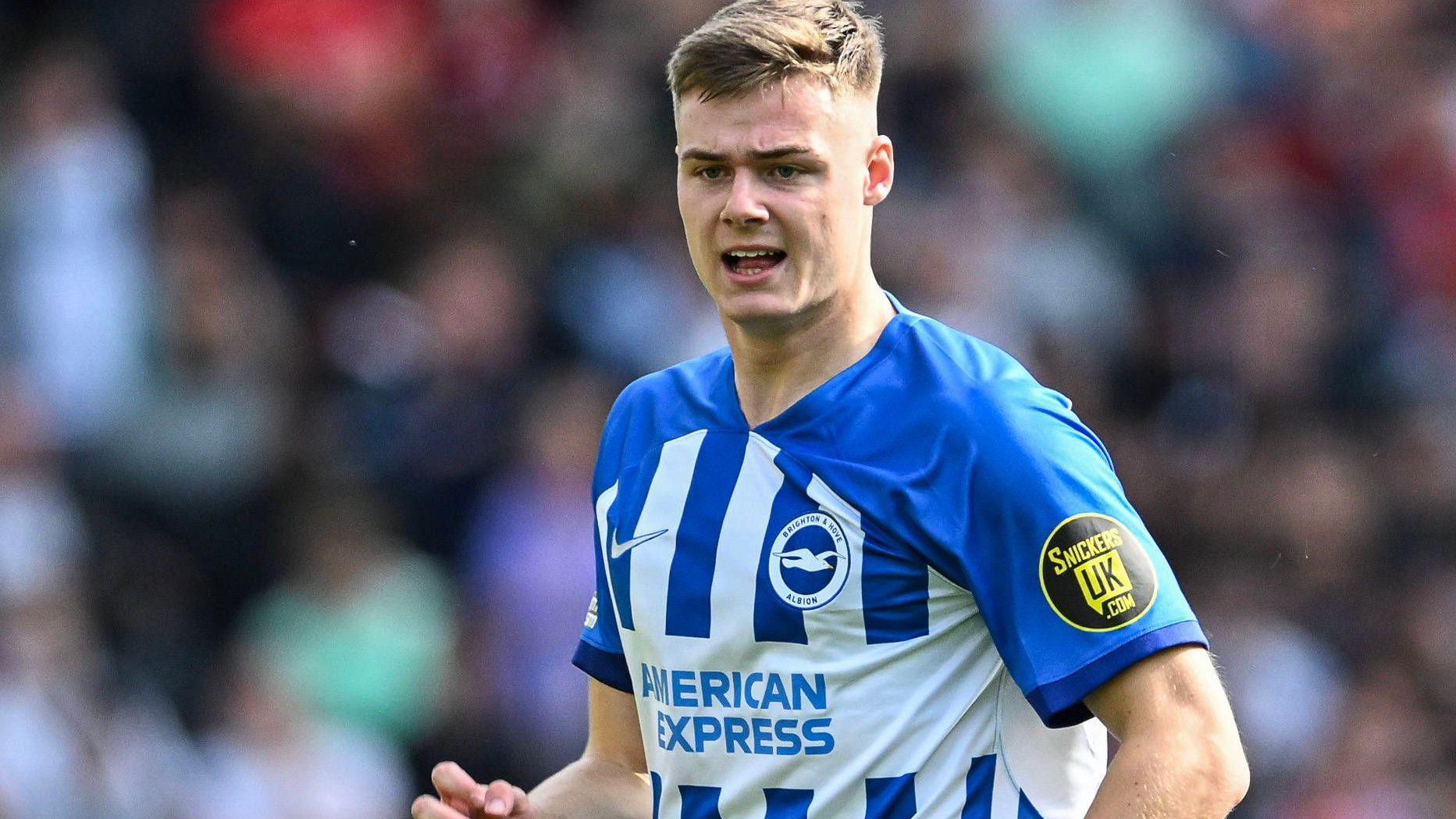 <strong>Platz 6 (geteilt): Evan Ferguson (19 Jahre)</strong><br>• Verein: Brighton &amp; Hove Albion<br>• Marktwert: 65 Millionen Euro (vorher 30 Millionen Euro)