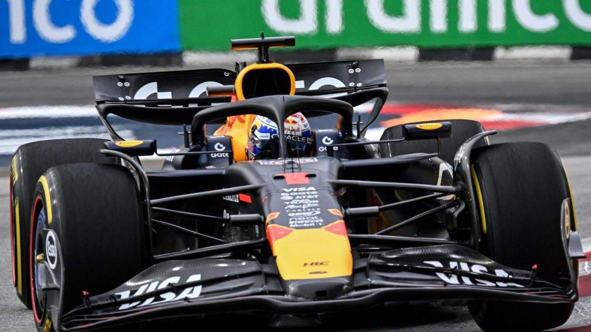 Im Training an der Spitze: Max Verstappen