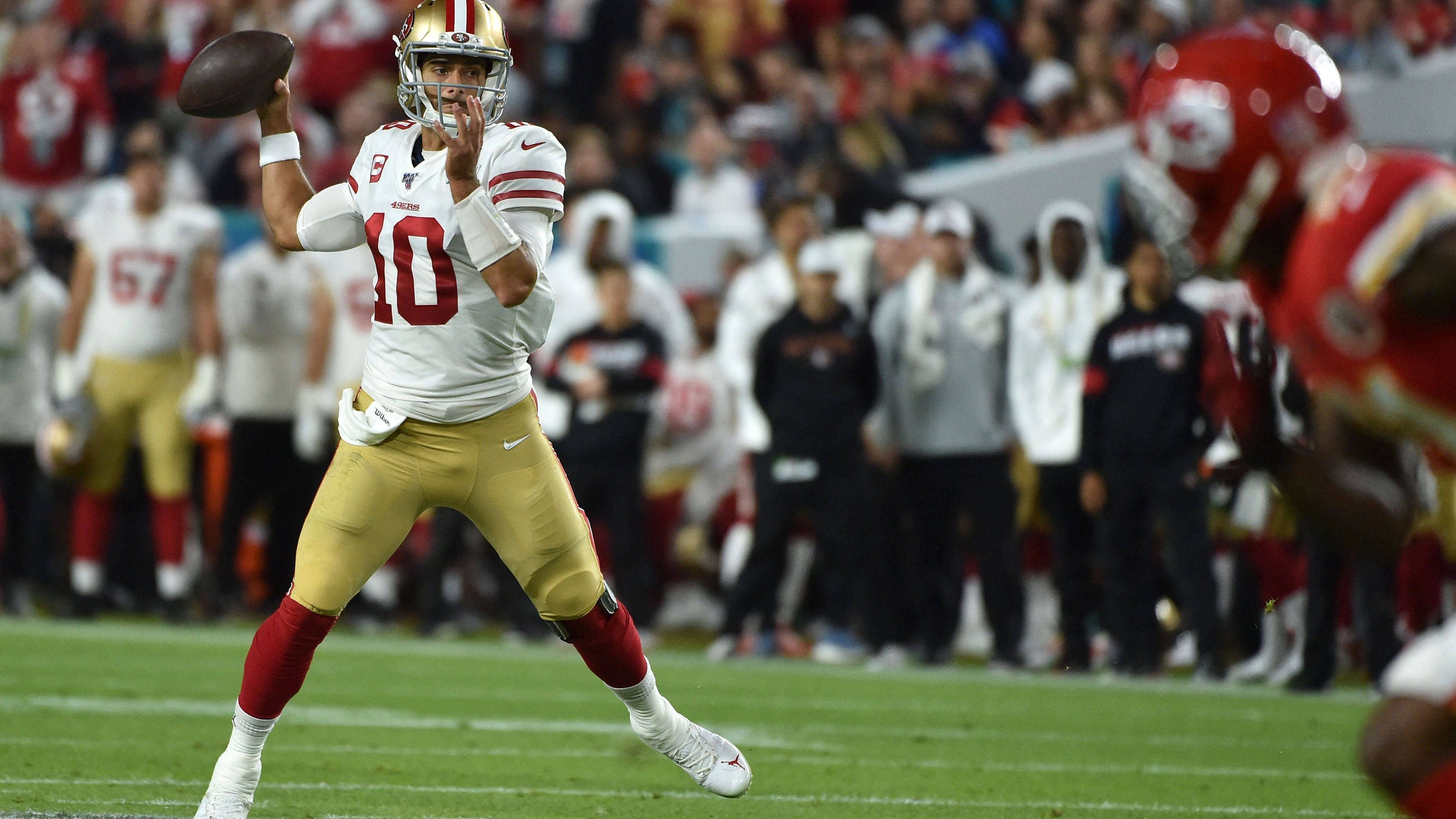 <strong>Platz 6: San Francisco 49ers</strong><br>Letzte Super-Bowl-Teilnahme: Saison 2019<br>Gegner: Kansas City Chiefs<br>Ergebnis: 20:31