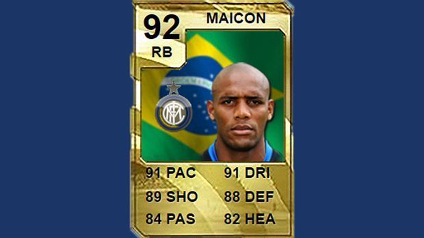 
                <strong>Abwehr: Maicon (Inter Mailand) - Stärke 92</strong><br>
                Abwehr: Maicon (Inter Mailand) - Stärke 92
              