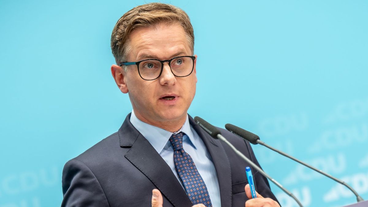 Inhalt statt "kaputtschreien": CDU-Generalsekretär Linnemann kritisiert  Störung von Weidel-Interview