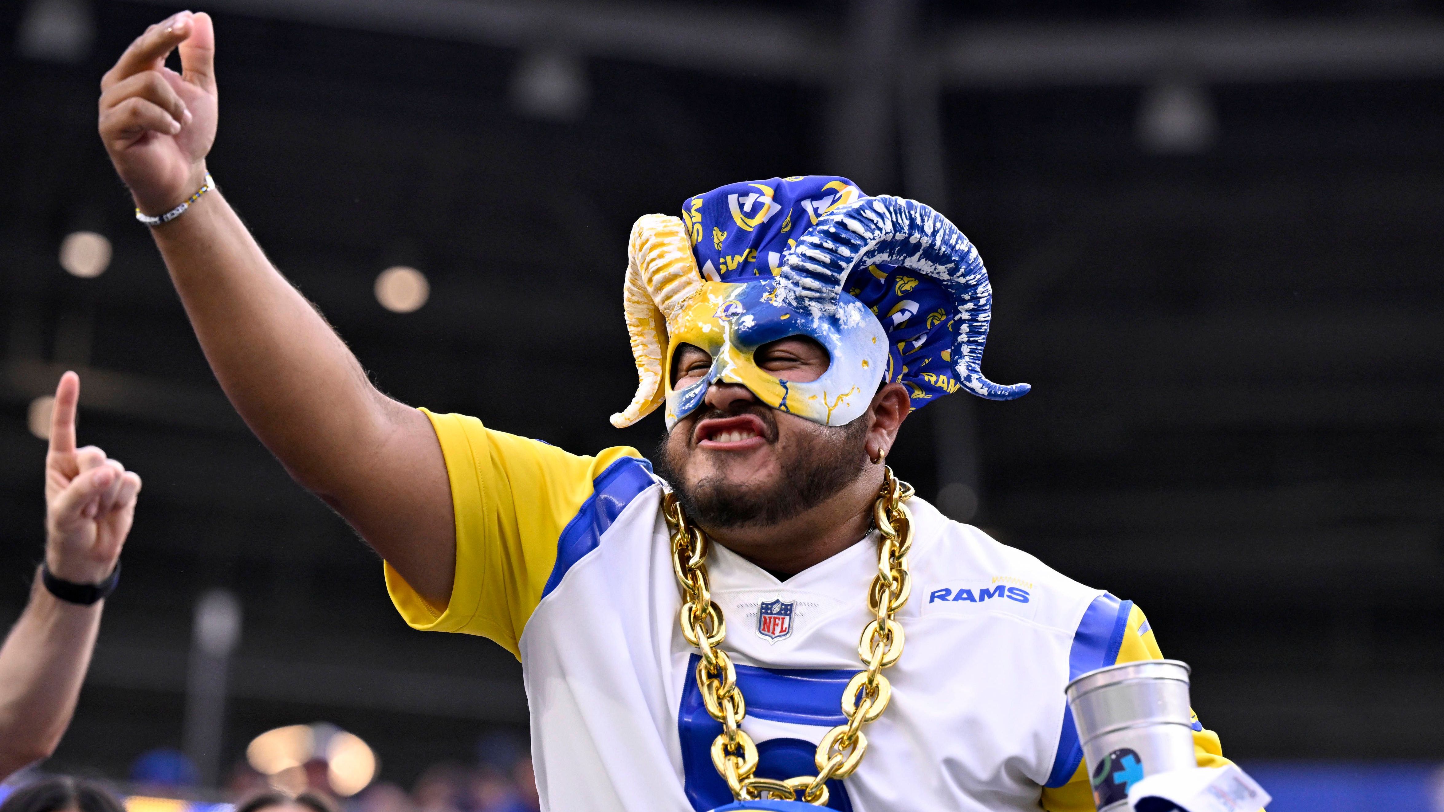 <strong>Platz 10 (geteilt): Los Angeles Rams</strong><br>Durchschnittliche Anzahl Drinks pro Fan: 7