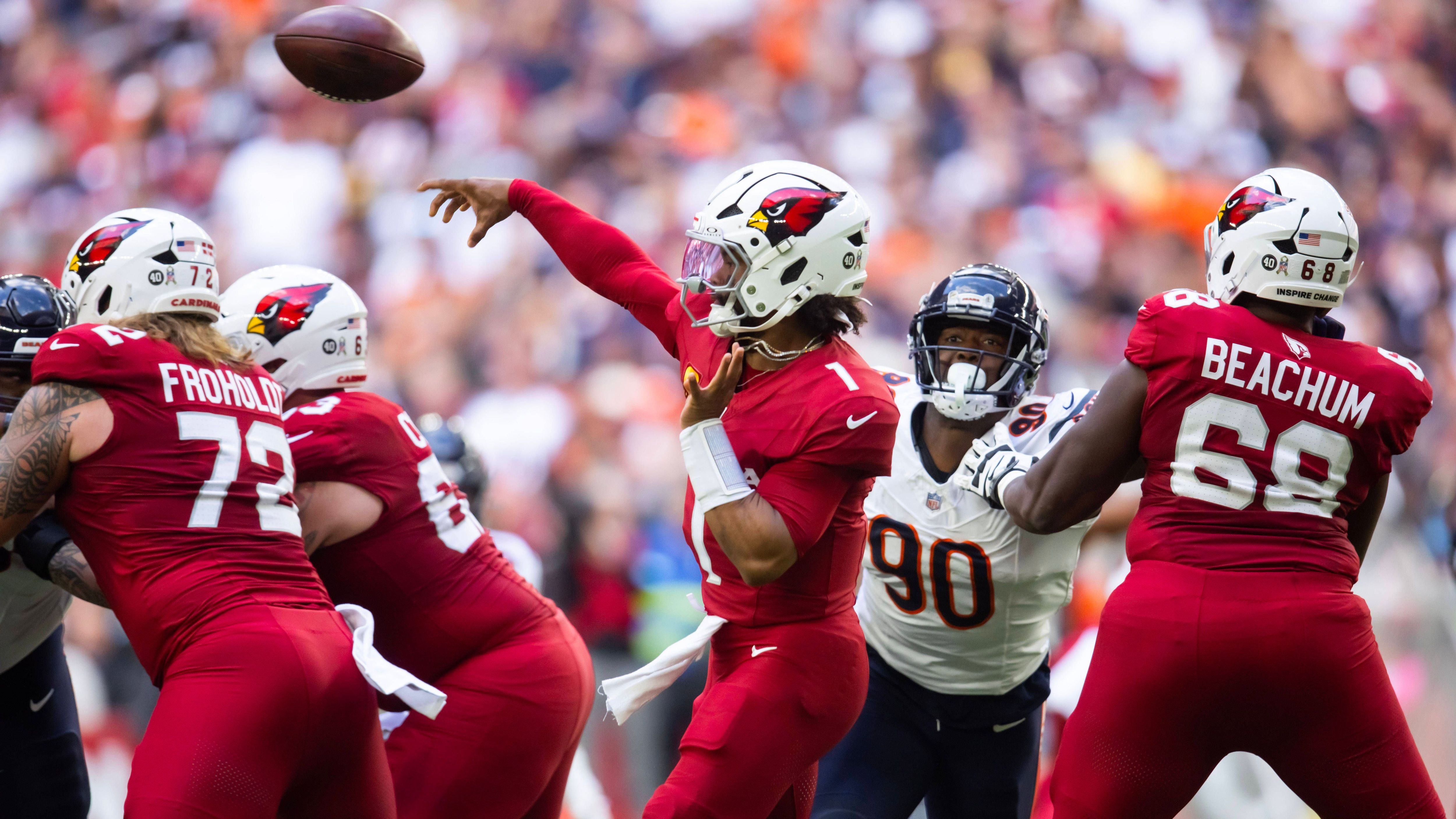 <strong>Platz 22: Kyler Murray</strong><br>Team: Arizona Cardinals<br>Anzahl der Spiele: 10<br>Sacks: 15