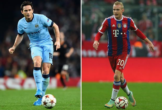 
                <strong>Frank Lampard vs. Sebastian Rode</strong><br>
                Auch City hat seinen älteren Herren auf dem Platz. Frank Lampards Torgefahr und Übersicht geben den Ausschlag zum Punktsieg. Sebastian Rode spielt zwar eine gute Saison, gegen Legende Lampard reicht es trotzdem nicht zum Punktgewinn. Sieg für Manchester. City 5:4 Bayern.
              