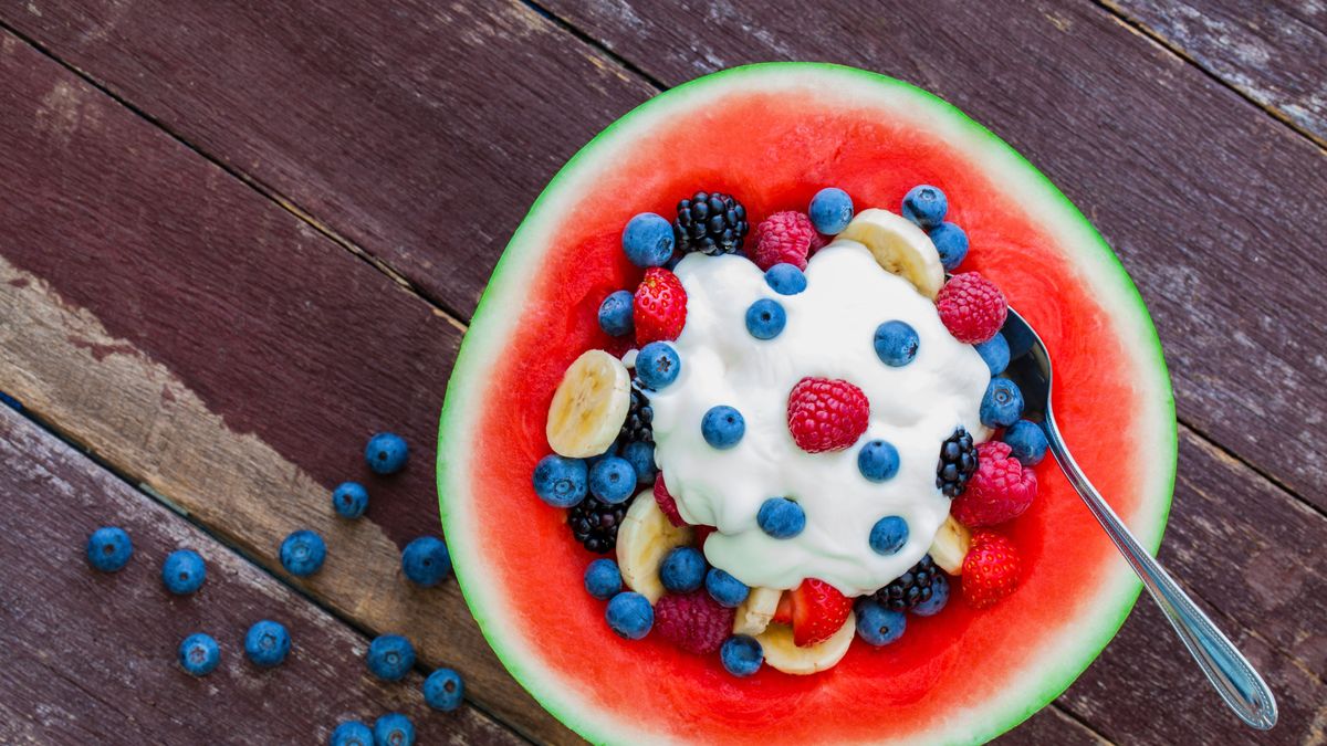 Wassermelonen Quarkdessert