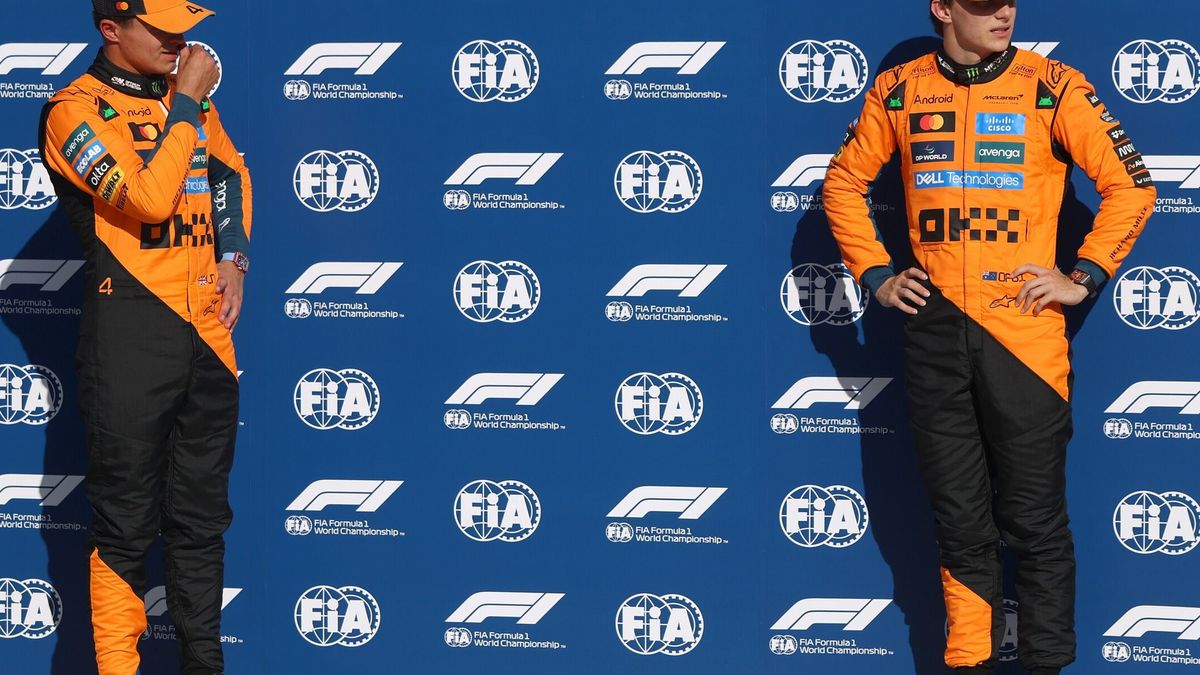 Die beiden McLaren-Fahrer Lando Norris und Oscar Piastri in Monza 2025
