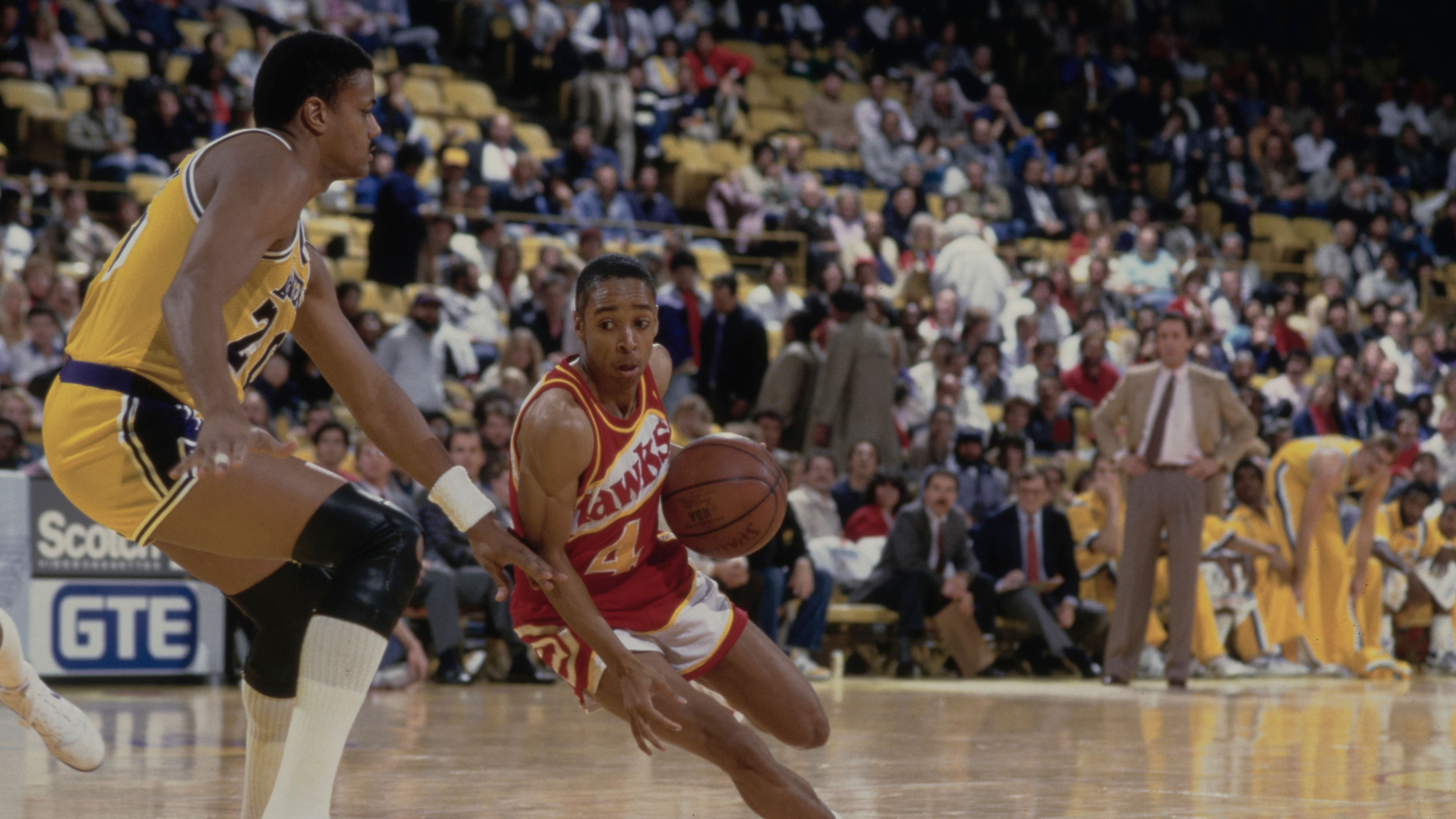 <strong>Spud Webb - 1,68m</strong><br><strong>Teams:</strong> Atlanta Hawks, Sacramento Kings, Minnesota Timberwolves, Orlando Magic<br><strong>Karriere-Stats:</strong> 9,9 Punkte, 2,1 Rebounds, 5,3 Assists<br><strong>Auszeichnungen:</strong> 1x Slam-Dunk-Contest-Champion