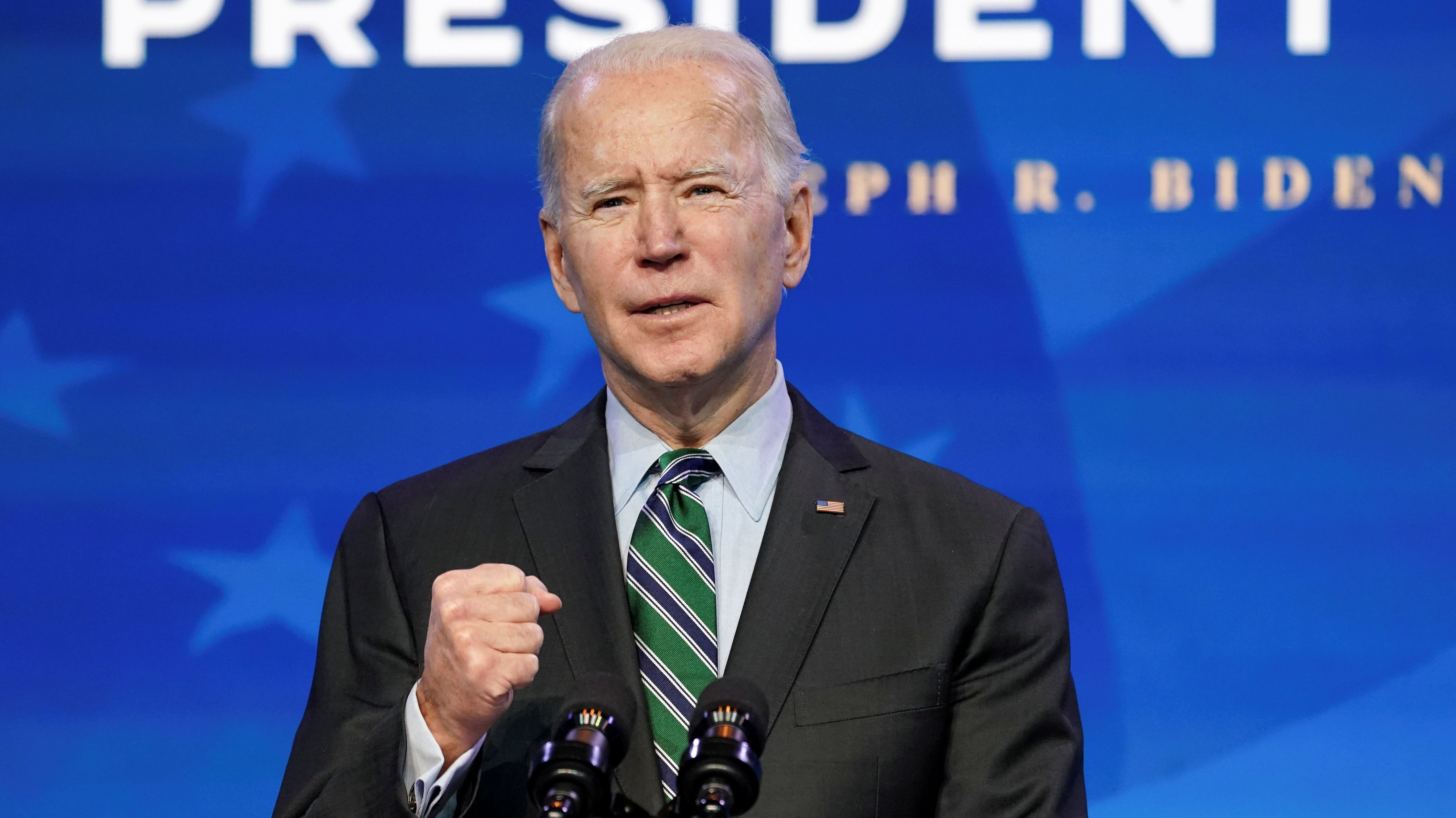 Am 20. Januar 2021 wurde der Demokrat Joe Biden vereidigt. Er war der 46. Präsident der Vereinigten Staaten.