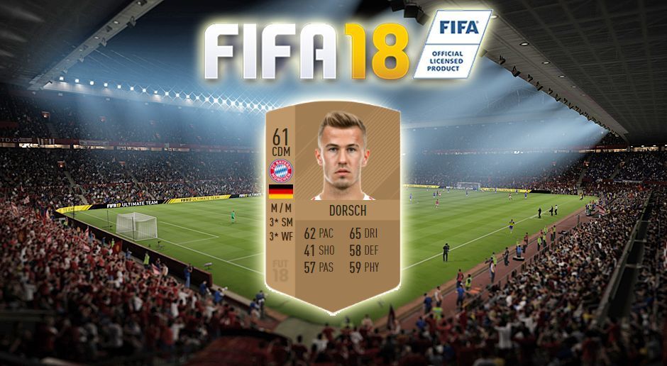 
                <strong>FIFA 18: Niklas Dorsch</strong><br>
                Gesamt-Stärke: 61
              