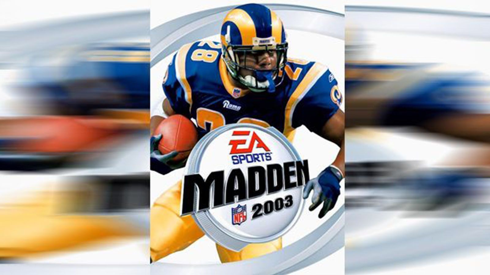 
                <strong>Madden NFL 2003</strong><br>
                Madden NFL 2003 - Cover-Spieler: Marshall Faulk.
              