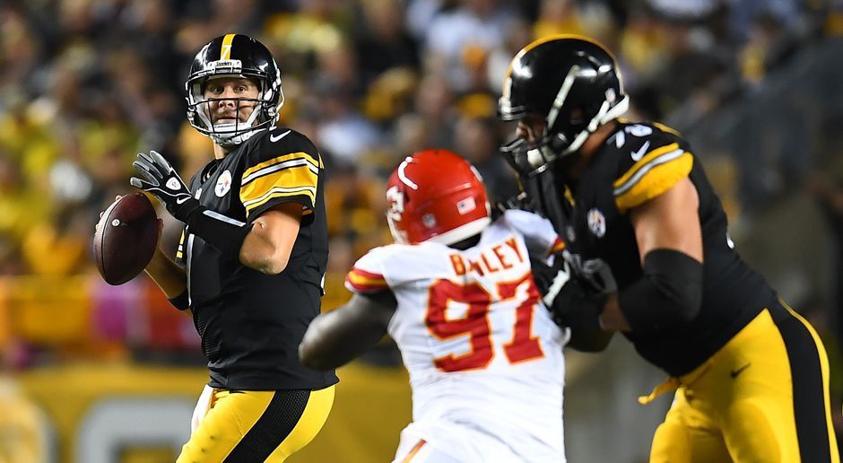 
                <strong>Pittsburgh Steelers at Kansas City Chiefs</strong><br>
                Patrick Esume: "Hartes Brot! Das Steelers-Triplett um Ben Roethlisberger, Antonio Brown und Le'Veon Bell ist tödlich, aber die Chiefs haben die Kryptonit-Defense. Ein wichtiger Faktor wird Kansas-Quarterback Alex Smith sein. Liefert er? Ich wage es zu bezweifeln. Daher: Pittsburgh gewinnt knapp!"
              