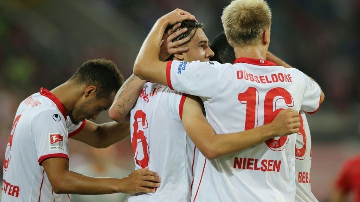Jubel bei der Fortuna über das 1:0