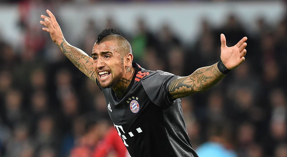 
                <strong>Arturo Vidal</strong><br>
                Arturo Vidal: Hätte in der 41. Minute fast für die Führung des FC Bayern gesorgt. Sonst zwar mit einigen Ballaktionen, aber ohne auffällige Ideen im Spiel nach vorne. In der zweiten Hälfte dann mit mehr Zug nach vorne. ran-Note: 3.
              