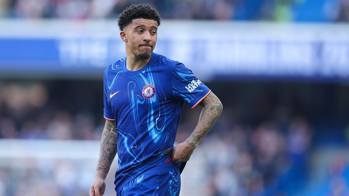 9th March 2025; Stamford Bridge, Chelsea, London, England: Premier League Football, Chelsea versus Leicester City; Jadon Sancho of Chelsea PUBLICATIONxNOTxINxUK ActionPlus12758220 HenningxVonxJagow