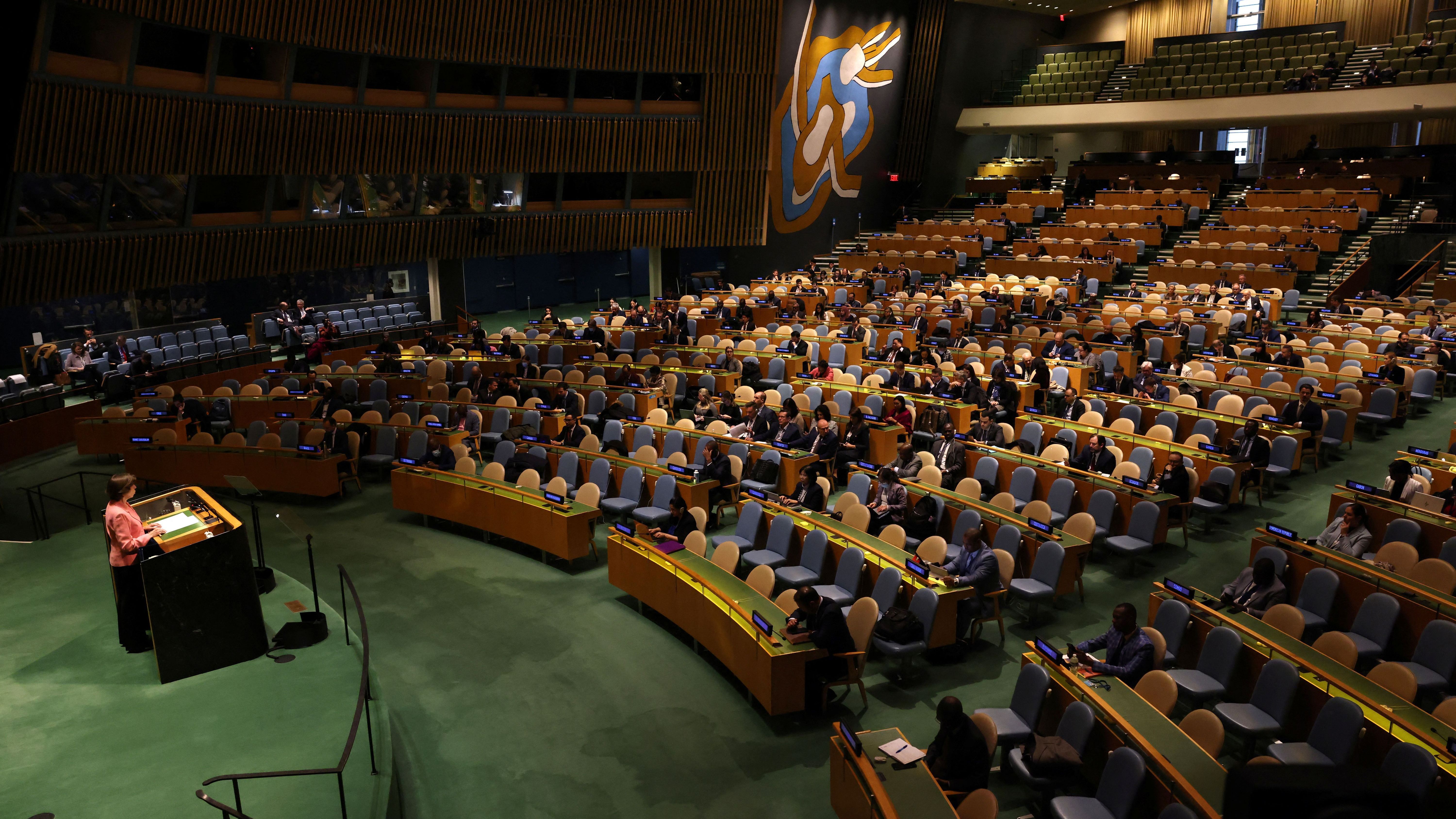 Bei der UN-Hauptversammlung in New York schlugen sich sechs Länder auf Putins Seite.