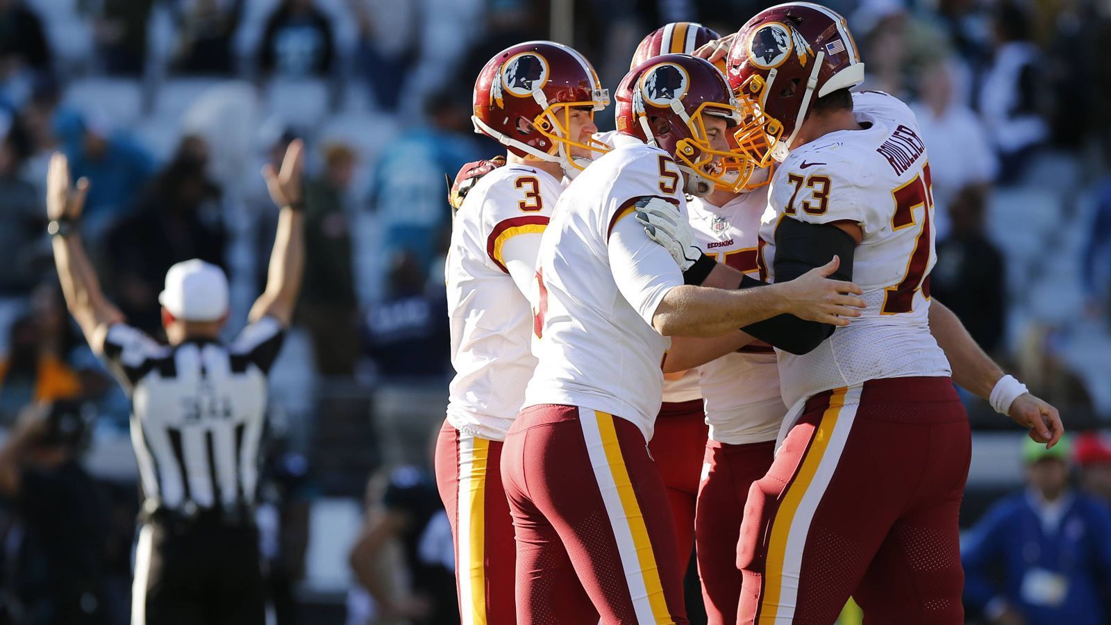 
                <strong>Washington Redskins</strong><br>
                Division: NFC EastBilanz: 7-7Playoff-Wahrscheinlichkeit: zwölf Prozent
              