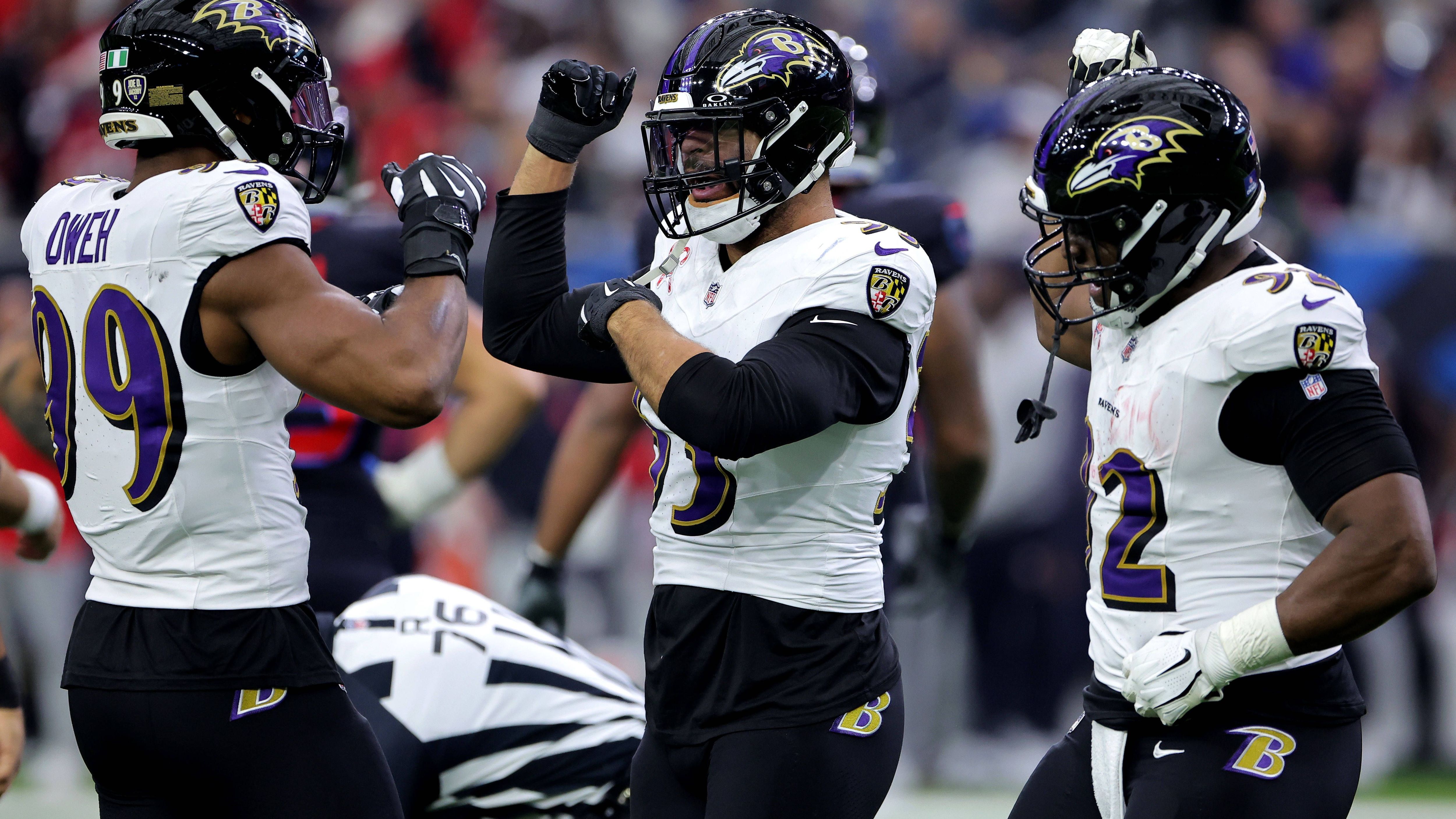 <strong>Platz 32: Baltimore Ravens<br>Penalty Yard Differential: -361</strong><br>Selbst erhaltene Penalties: 1120 Yards<br>Penalties der Gegner: 759 Yards