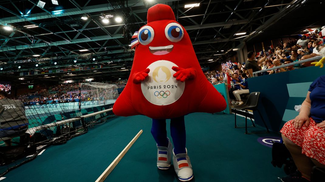 Das olympische Maskottchen für die Sommerspiele in Paris.