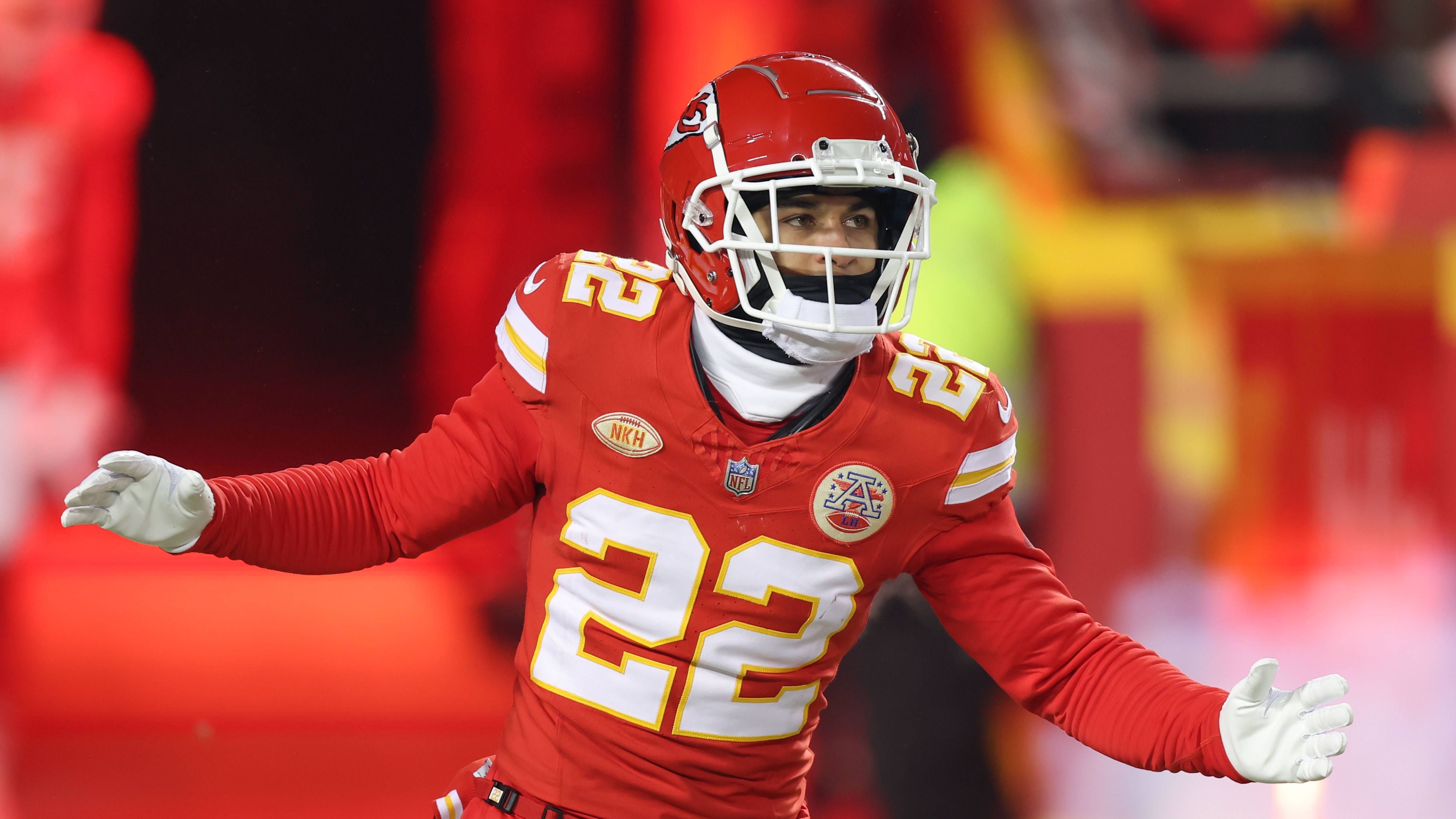 <strong>Platz 15: Trent McDuffie (Kansas City Chiefs)</strong><br>- 23 Jahre<br>- Cornerback<br>- Statistiken 2023: 490 Receiving Yards zugelassen