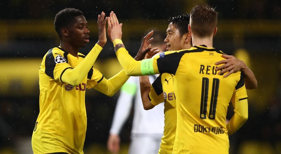 
                <strong>Meisten Tore in 16 Minuten</strong><br>
                Zählt man die Treffer von Ousmane Dembele (29.) und Marco Reus (31.) noch dazu, kommt es zum nächsten Rekord. Denn noch nie zuvor fielen in einem Champions-League-Spiel innerhalb von 16 Minuten fünf Treffer.
              