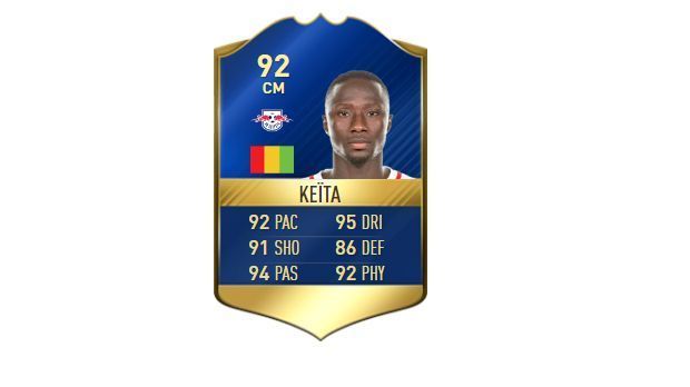 
                <strong>Mittelfeld - Naby Keita (RB Leipzig)</strong><br>
                Stärke: 92
              