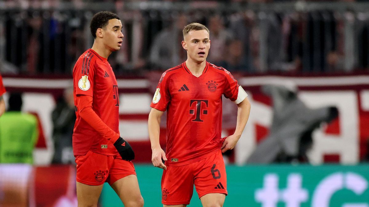 Jamal Musiala und Joshua Kimmich (FC Bayern)