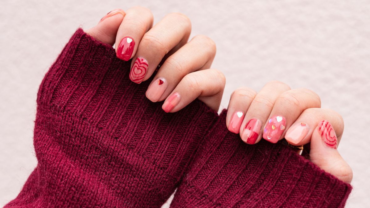 Valentine's Heart Manicure