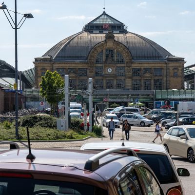 Einer von zwei "Bahnhöfen des Jahres": Halle an der Saale.