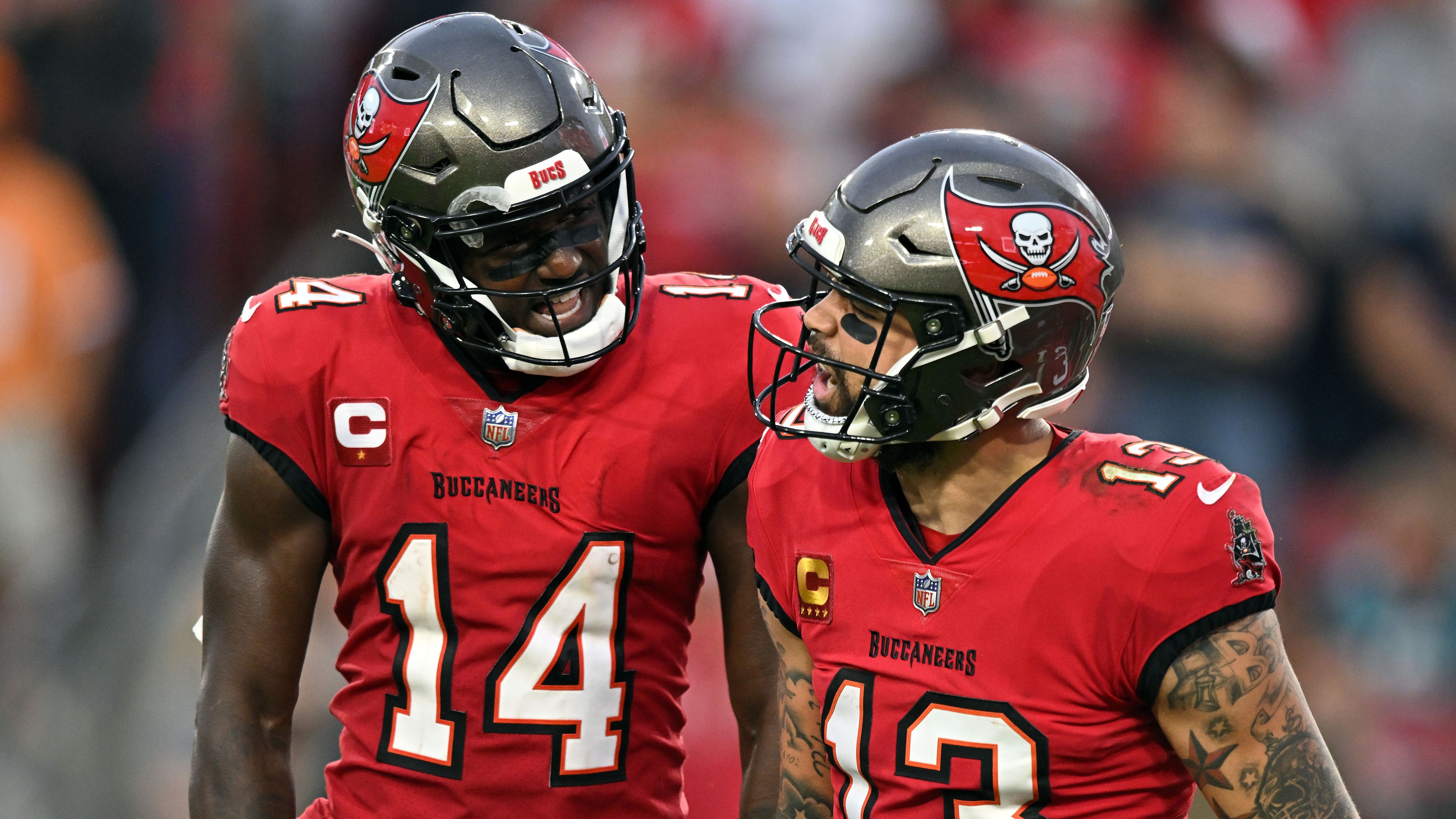 <strong>Platz 11 (geteilt): Tampa Bay Buccaneers</strong><br>Receiver: Mike Evans, Chris Godwin und Trey Palmer<br>Durchschnittliche 40-Yard-Dash-Zeit: 4,43 Sekunden